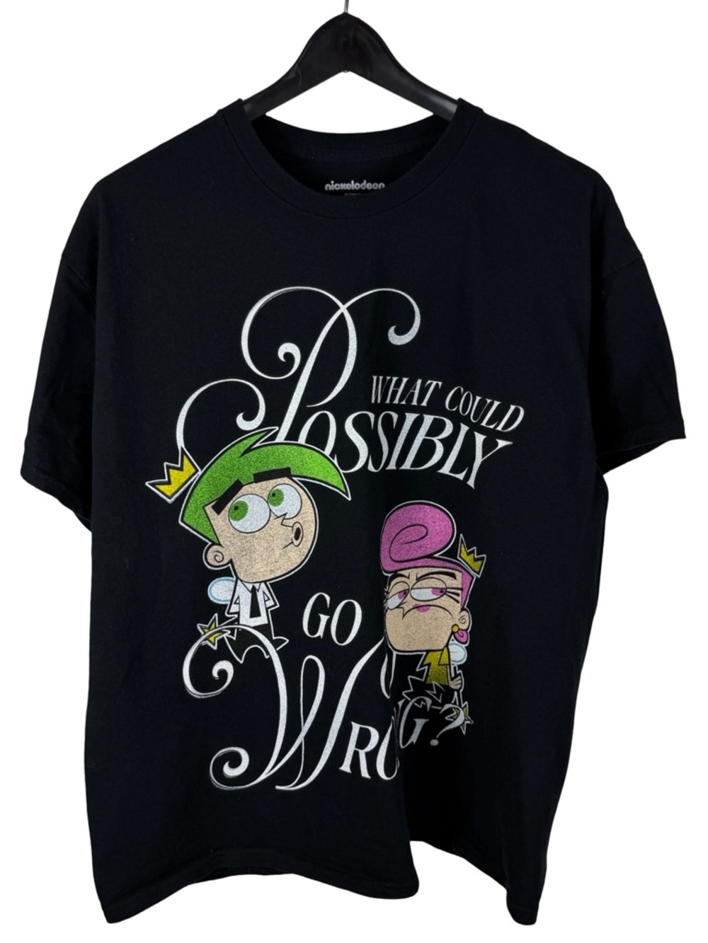 Mens Viacom Nickelodeon Fairy Odd Parents Cartoon Cosmo Wanda Shirt Size XL